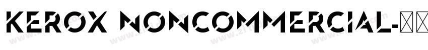 Kerox NonCommercial字体转换